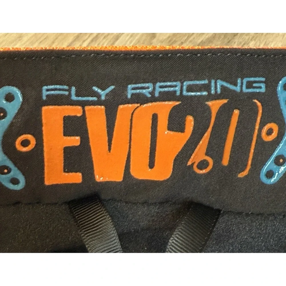 Fly Racing Pants Mens 32 EVO 2.0 Orange Teal Padded MTX Motocross Racing NEW